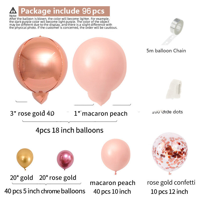 Ballon-Set Macaron für Hochzeit, Babyparty und Geburtstag – Ansicht 5