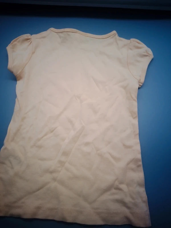 Schlichte Rückseite des gelben Palomino Kinder-T-Shirts