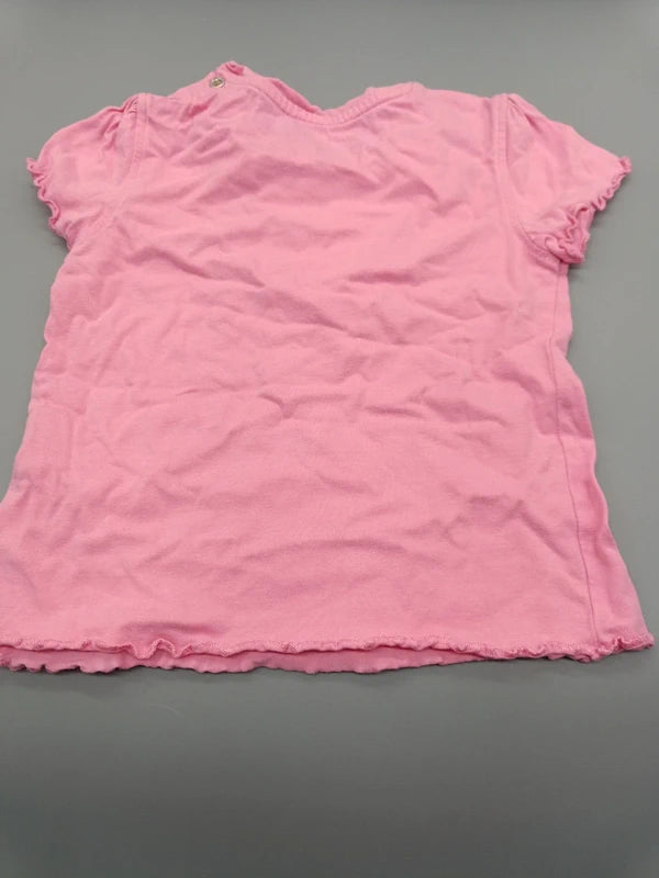 Rückseite des rosafarbenen Kuniboo Kinder-T-Shirts
