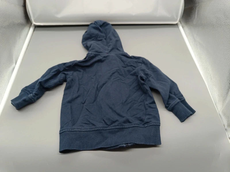 Rückseite der marineblauen Impidimpi Kapuzenjacke