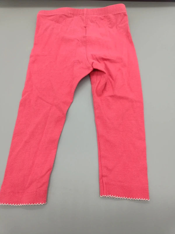 Mädchen Legging Neonpink Rückseite