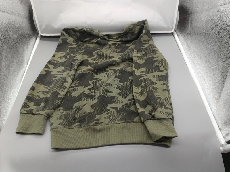 Kinder Hoodie Camouflage Kapuze Nahaufnahme