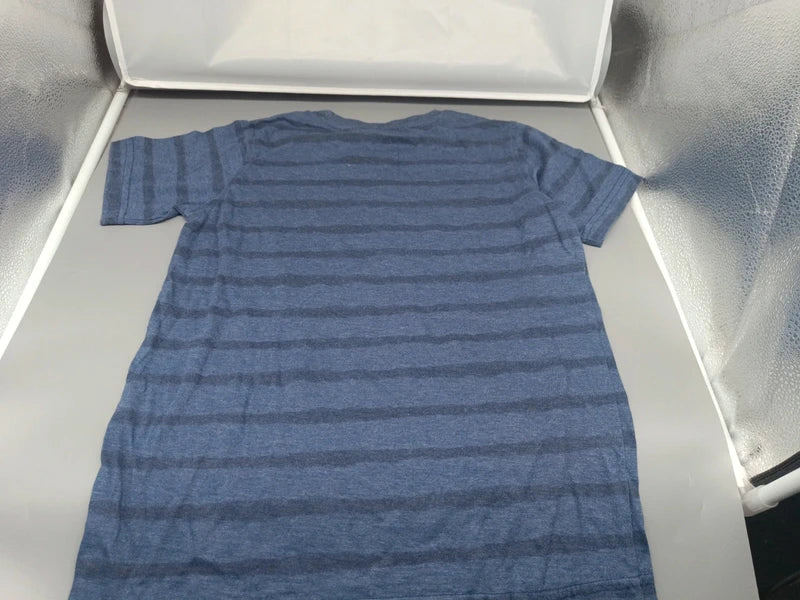 Kinder T-Shirt Tropical Club Jeansblau Rückseite Streifen