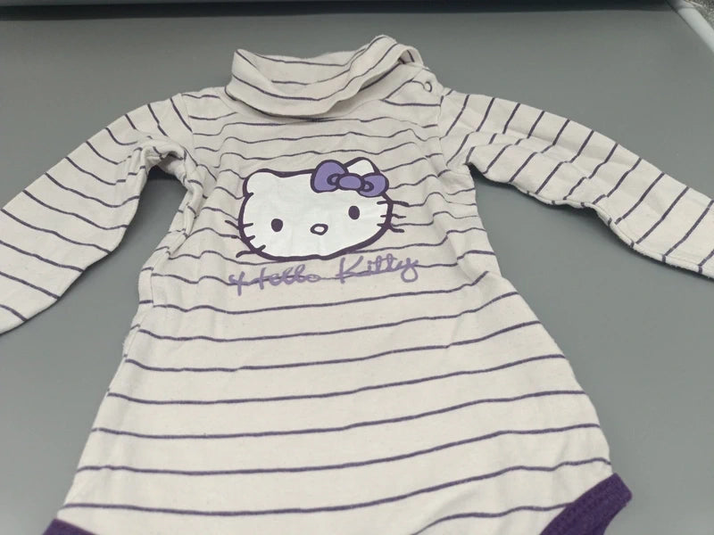 Hello Kitty Baby Body Rollkragen Nahaufnahme Print