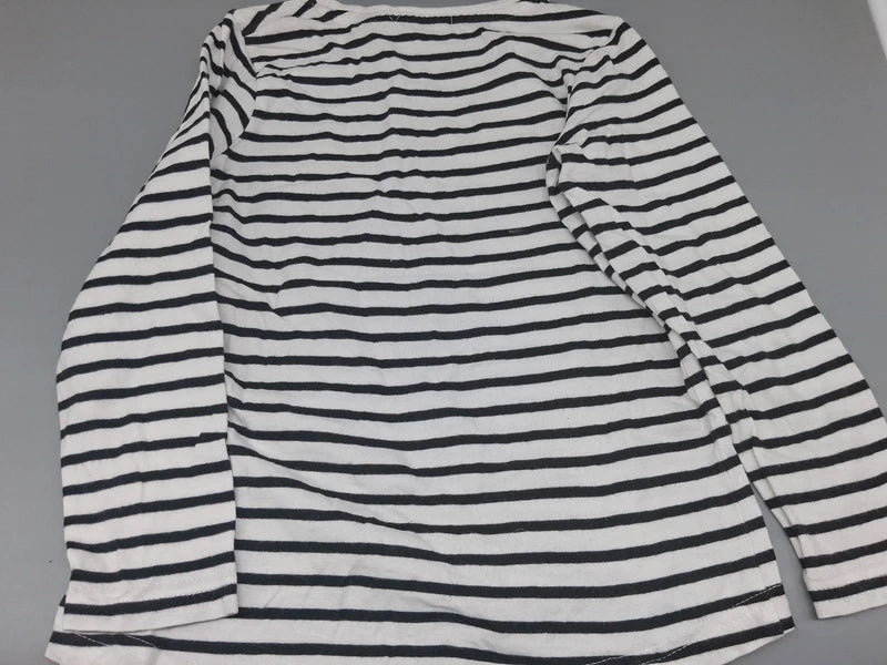 Gestreifte Rückseite des Blue Seven Sweatshirts mit längerem Rückenteil