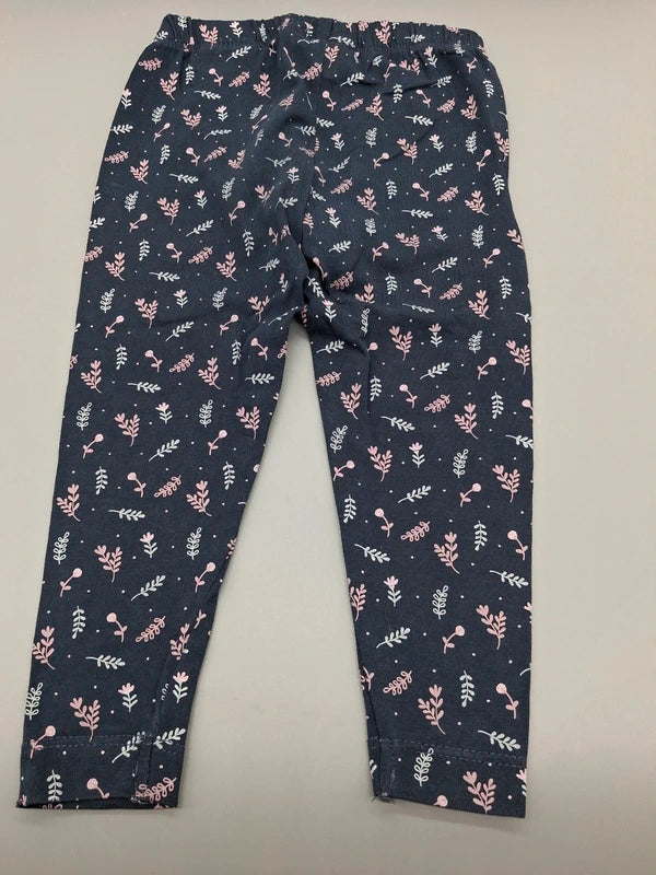 Weitere Gesamtansicht der marineblauen Liegelind Baby-Leggings