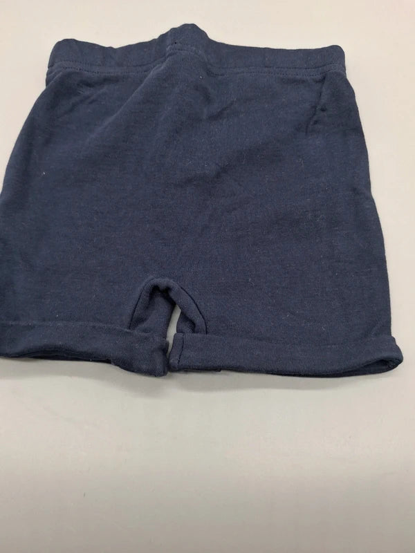 Rückansicht der marineblauen Topomini Babyshorts
