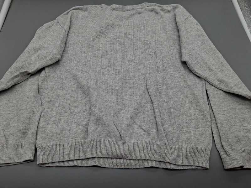 Rückansicht des grauen H&M Einhorn-Pullovers
