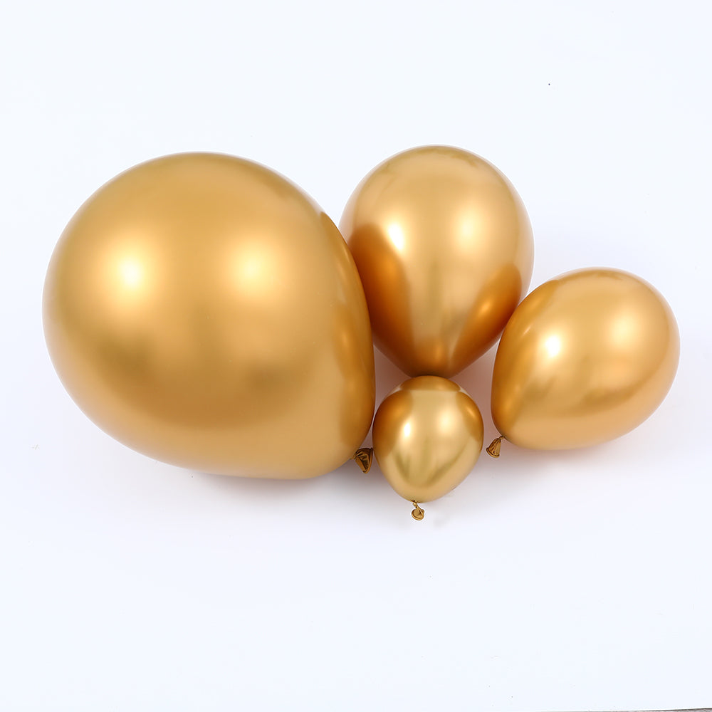 Ballongirlande in Weiß und Gold, Ballonbogen-Set – Ansicht 5