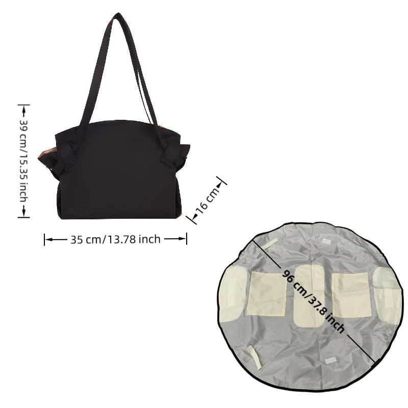 Faltbare Reisetasche mit Picknickdecke
