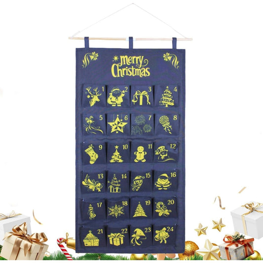Adventskalender aus Stoff mit 24 Beuteln zum Befüllen – Bild 2