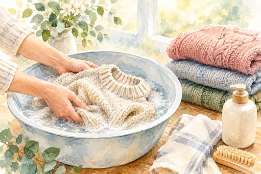 Wollpullover schonend waschen und schön halten
