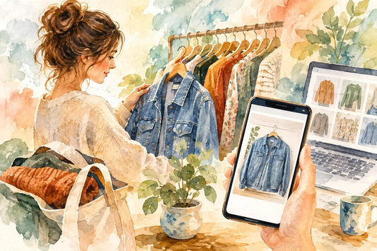 Second-Hand-Kleidung mit Originalfotos kaufen