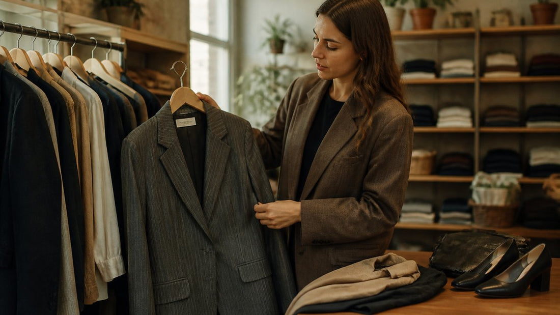 Second-Hand-Büro-Outfits modern stylen