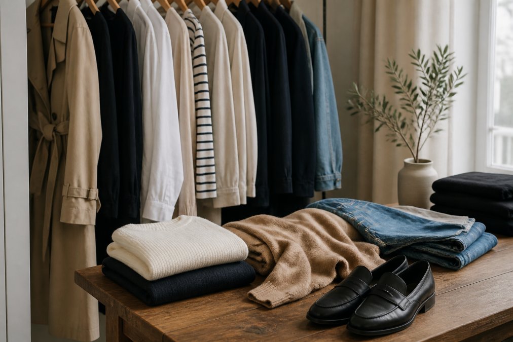 Zeitlose Garderobe mit Einzelstücken aufbauen: Der Guide