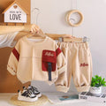 Baby casual clothes spring and autumn long sleeved two-piece set
