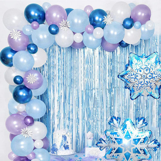 Eis & Schnee Ballongirlande – Ansicht 1