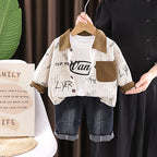 Baby autumn baby children's shirt long sleeved three piece set