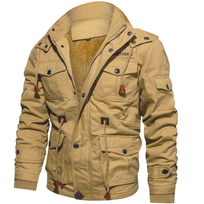 Herren Winterjacke mit abnehmbarer Kapuze, gefüttert – Ansicht 6