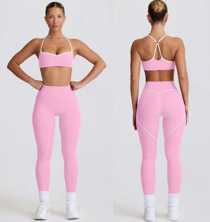 Yoga-Set Sport-Top und formende Hose