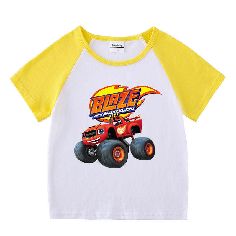 Children's summer short sleeved T-shirt