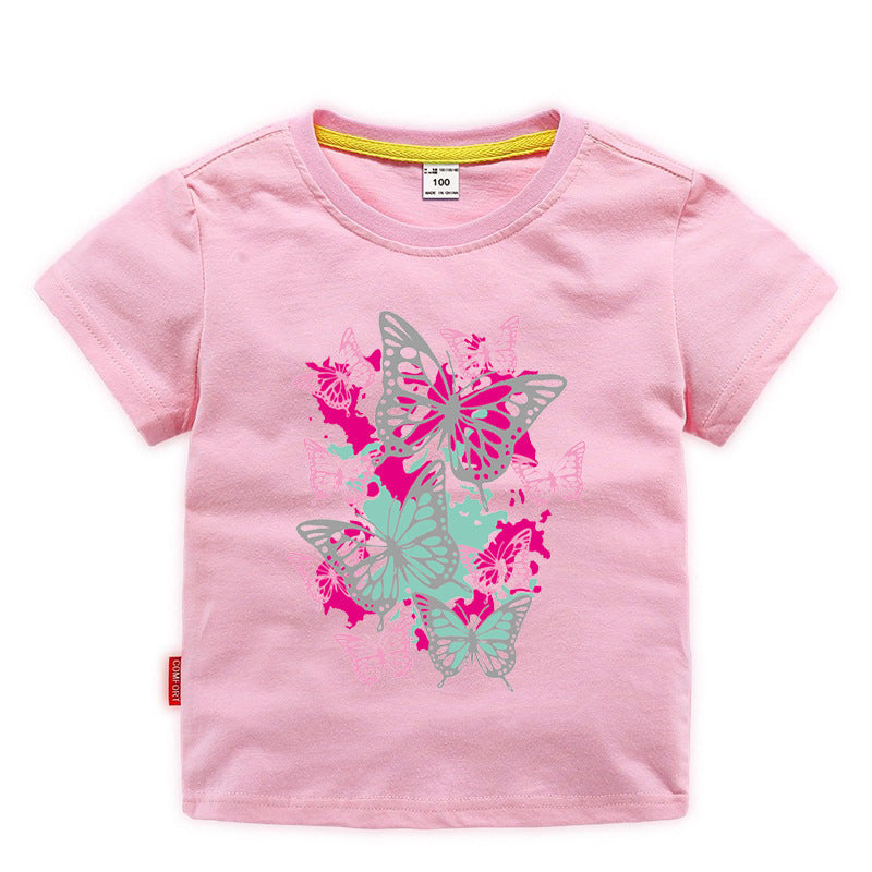 Children's summer short sleeved T-shirt