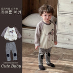 Baby Long Sleeve Triangular Romper for Boys Outing Clothes for Toddlers