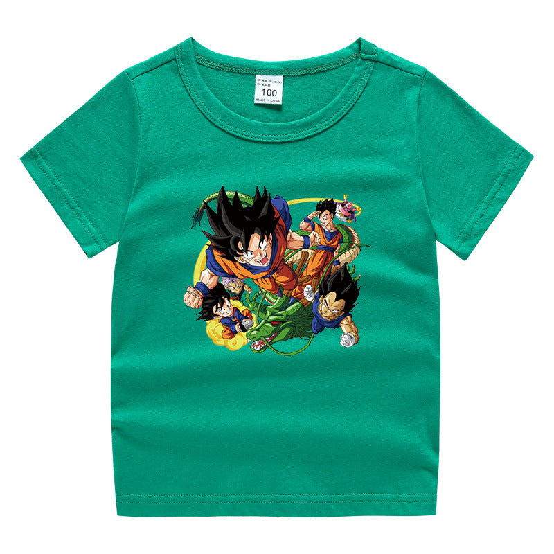 Dragon Ball Children's Summer Clothing Short Sleeves