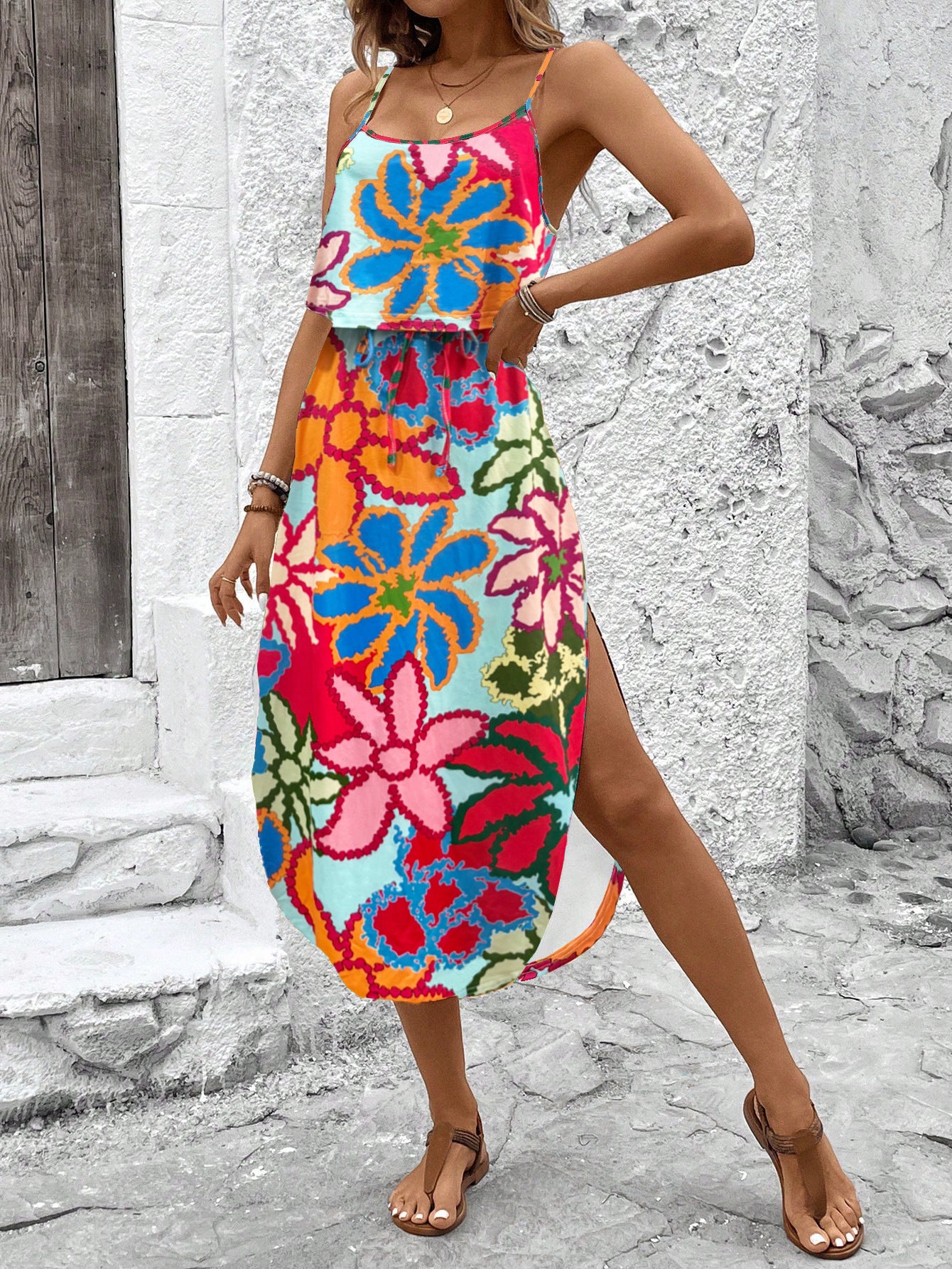 Bedrucktes Camisole-Kleid