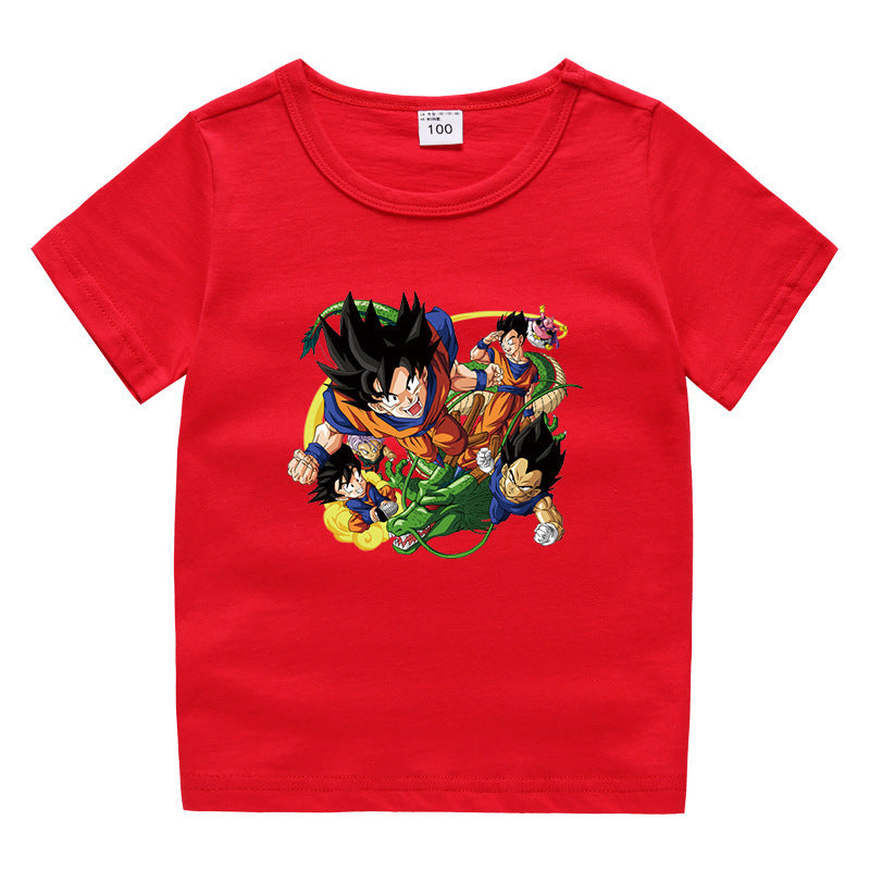 Dragon Ball Children's Summer Clothing Short Sleeves