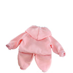 Baby casual autumn outfit hooded long sleeved hoodie two-piece set