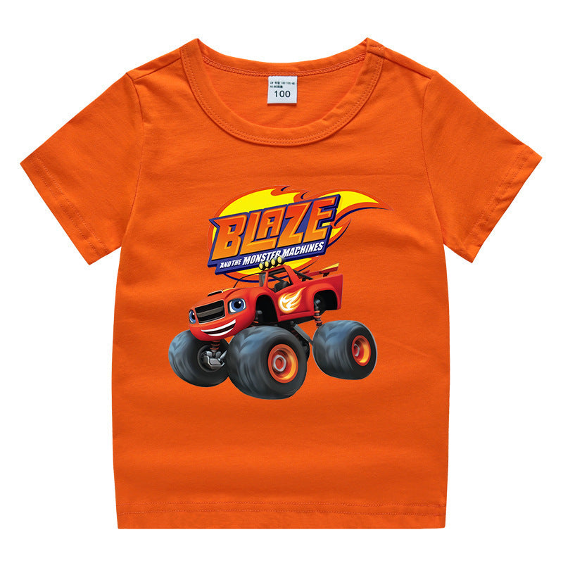 Children's summer short sleeved T-shirt