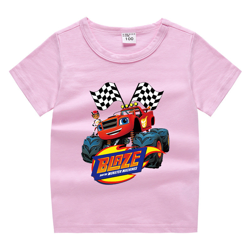 Children's summer short sleeved T-shirt