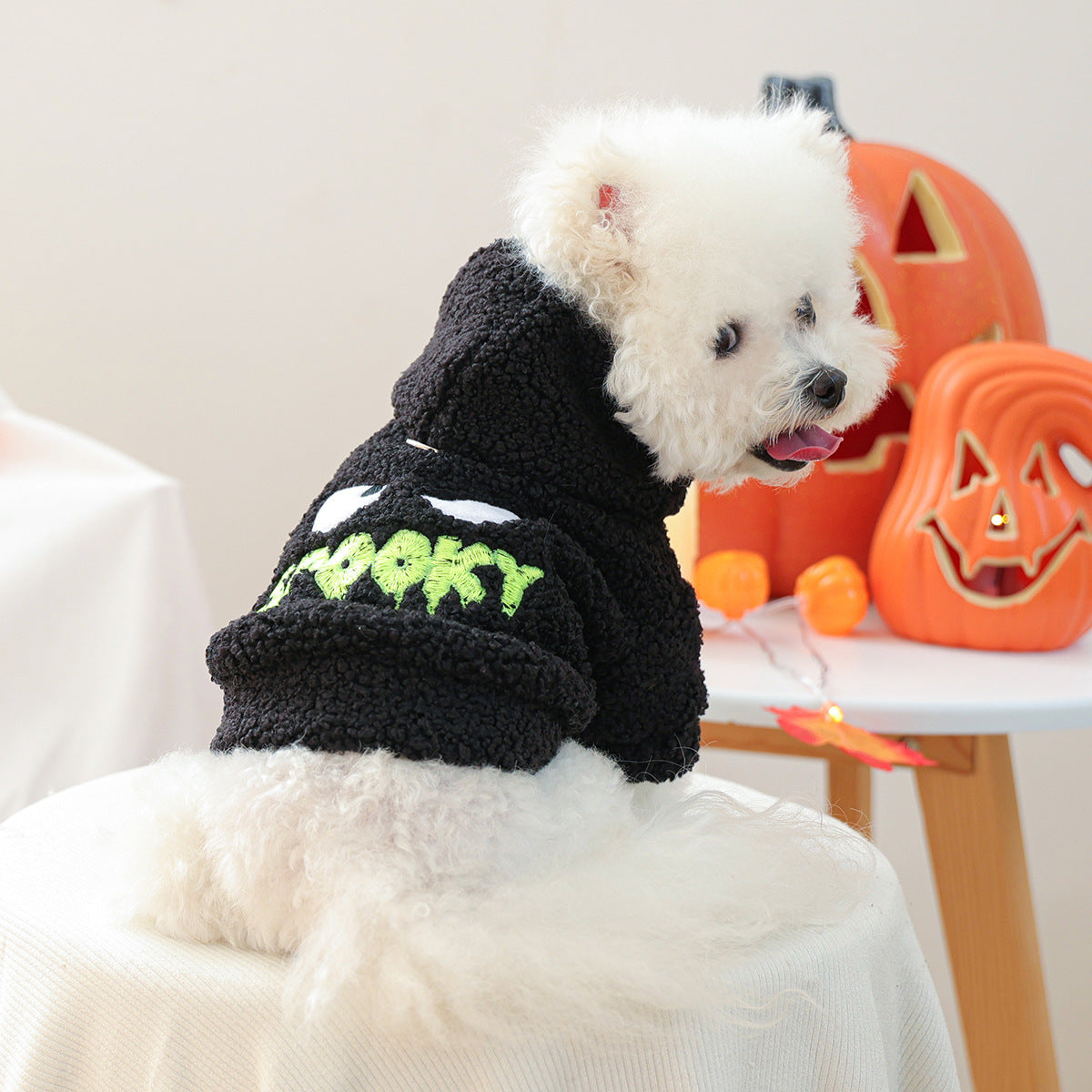 Pet Clothes Autumn Winter Small Dog Puppy Halloween Fun Costume Ghost Hoodie
