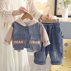Spring and Autumn Clothing Baby Hoodie Baby Two Piece Set