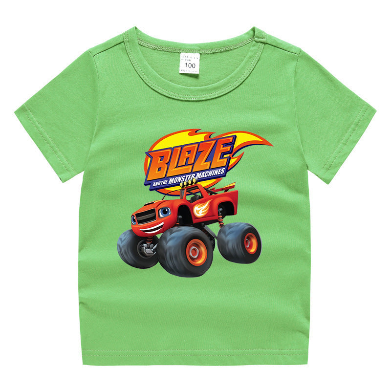 Children's summer short sleeved T-shirt