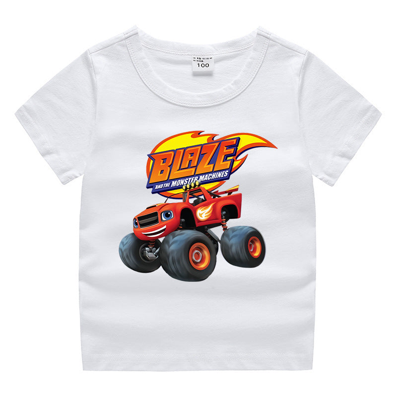 Children's summer short sleeved T-shirt