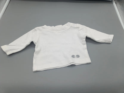 Weißes Twins Baby-Sweatshirt in Größe 50