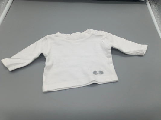 Weißes Twins Baby-Sweatshirt in Größe 50