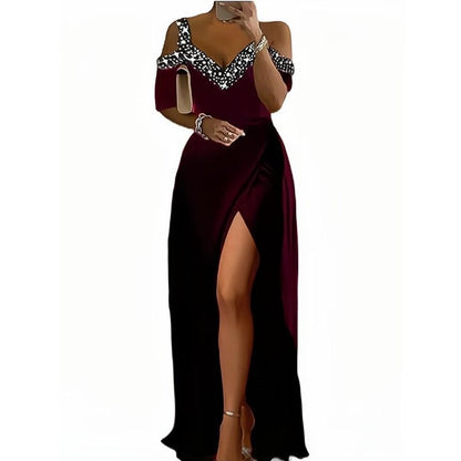 Off-Shoulder Trägerkleid Damen – Ansicht 2