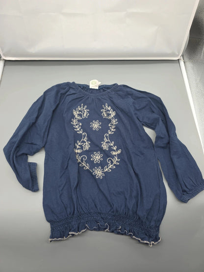 Marineblaues Alana Kinder-Shirt in Größe 122/128
