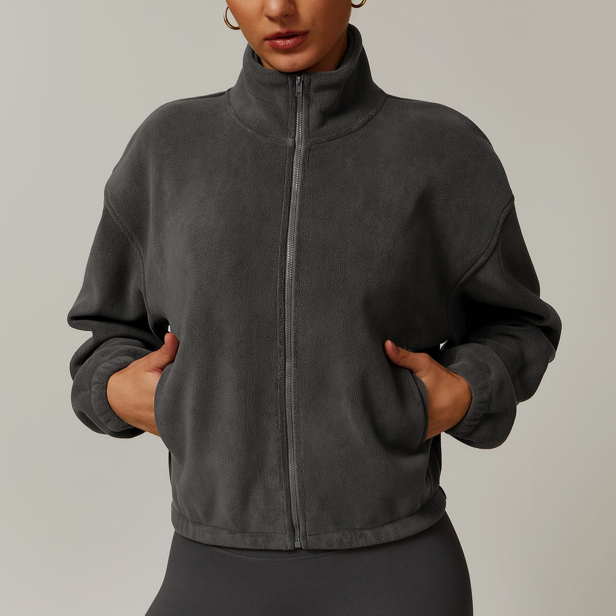 Damen-Teddyjacke in Lammfelloptik – Bild 5