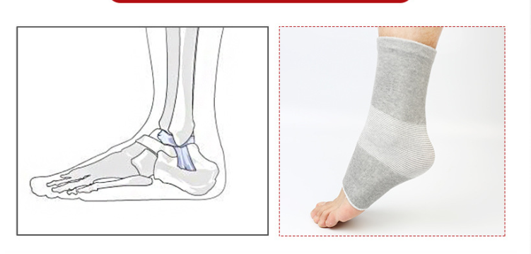 Charcoal Warm Breathable Sports Ankle Support Winter Warm Knit Outdoor Sports Protection