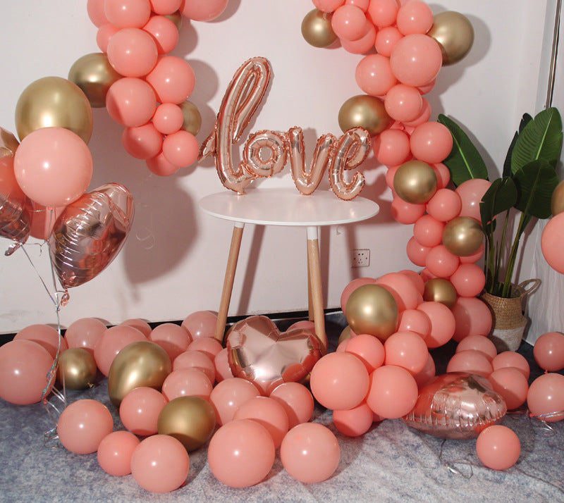 Ballon-Set in Pink fürs Hochzeitszimmer – Ansicht 3