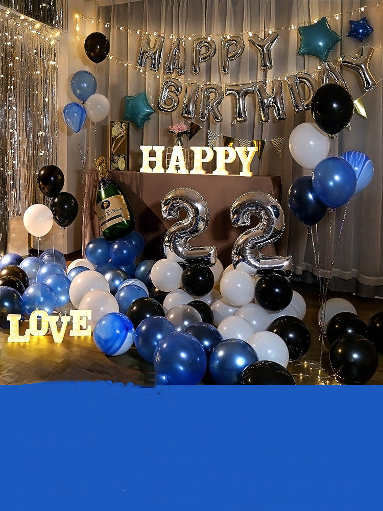 Happy-Birthday-Ballon-Set, Geburtstagsdeko – Ansicht 6