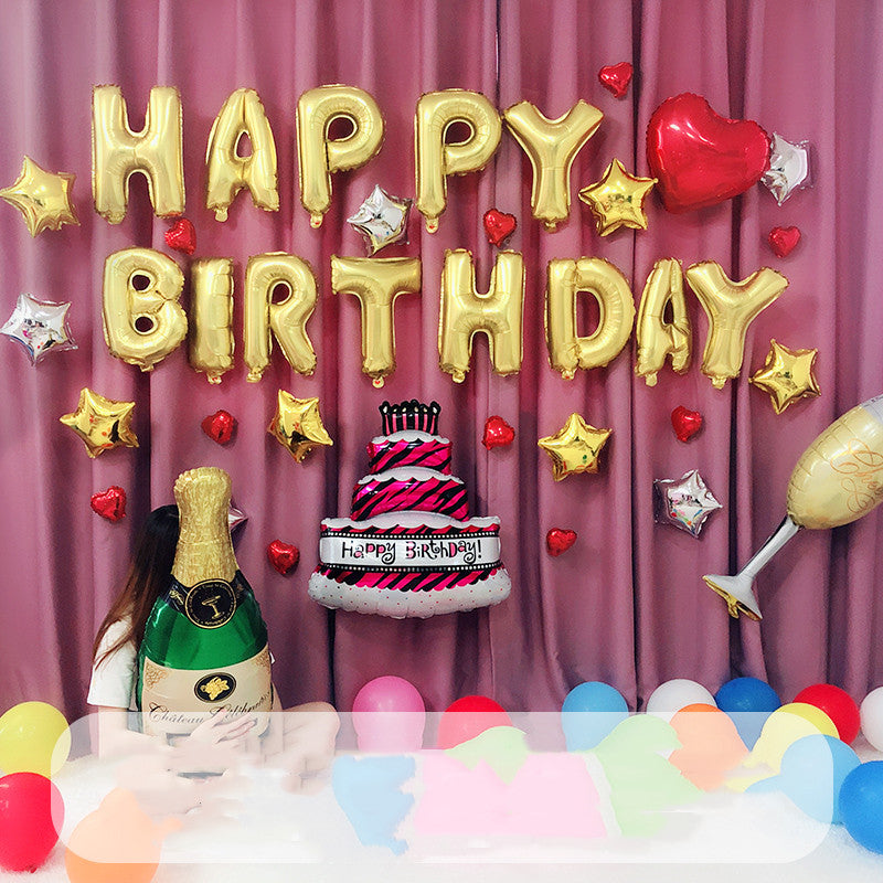 Happy-Birthday-Ballon-Set, Geburtstagsdeko – Ansicht 17