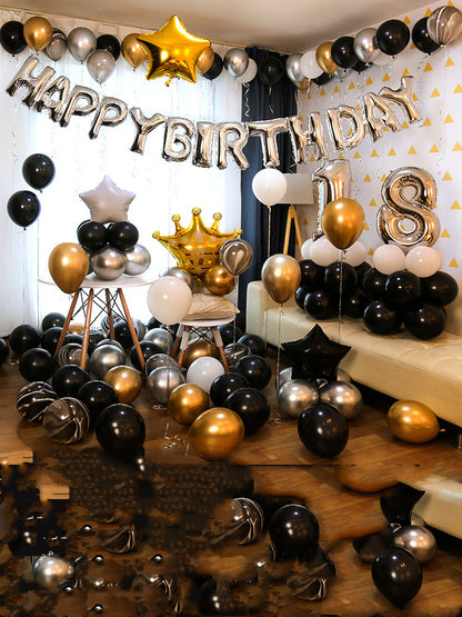 Happy-Birthday-Ballon-Set, Geburtstagsdeko – Ansicht 11