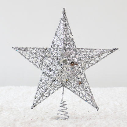 Christbaumspitze Stern aus Metall – Ansicht 3