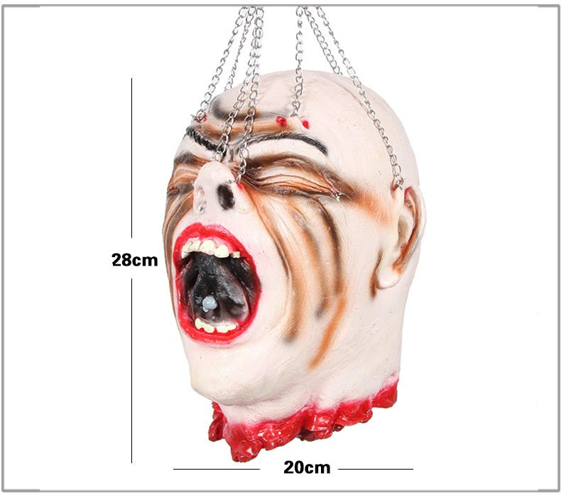 Halloween Hängedeko abgetrennter Kopf aus Latex – Ansicht 8