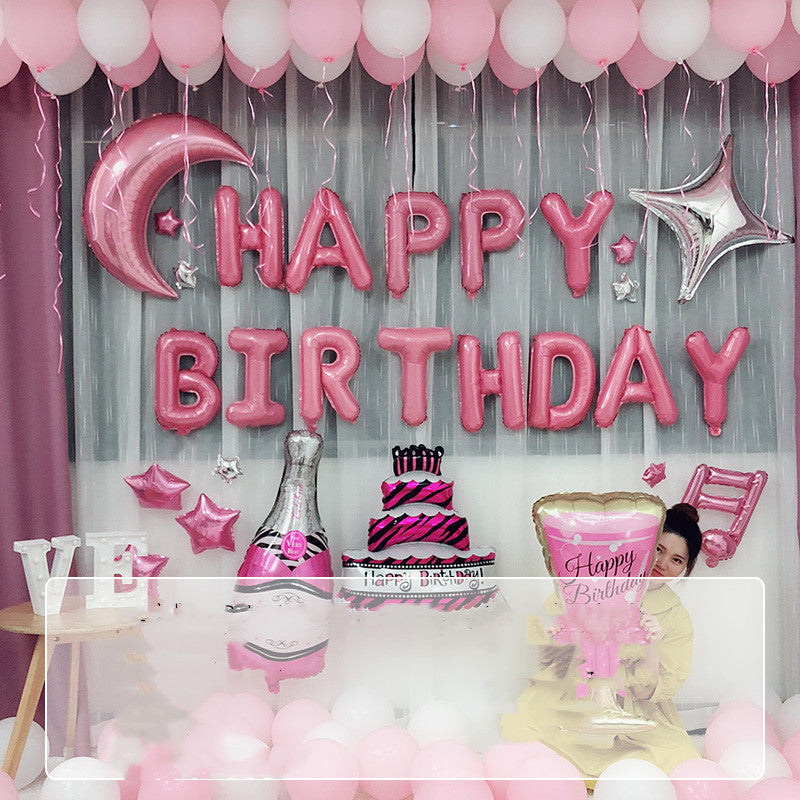 Happy-Birthday-Ballon-Set, Geburtstagsdeko – Ansicht 18